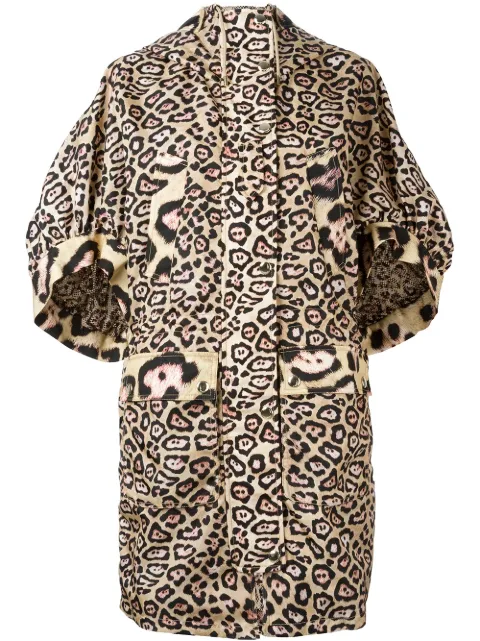 Givenchy oversize leopard print coat