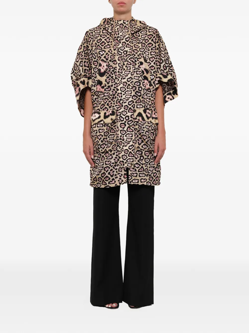 Givenchy oversize leopard print coat - Neutrals