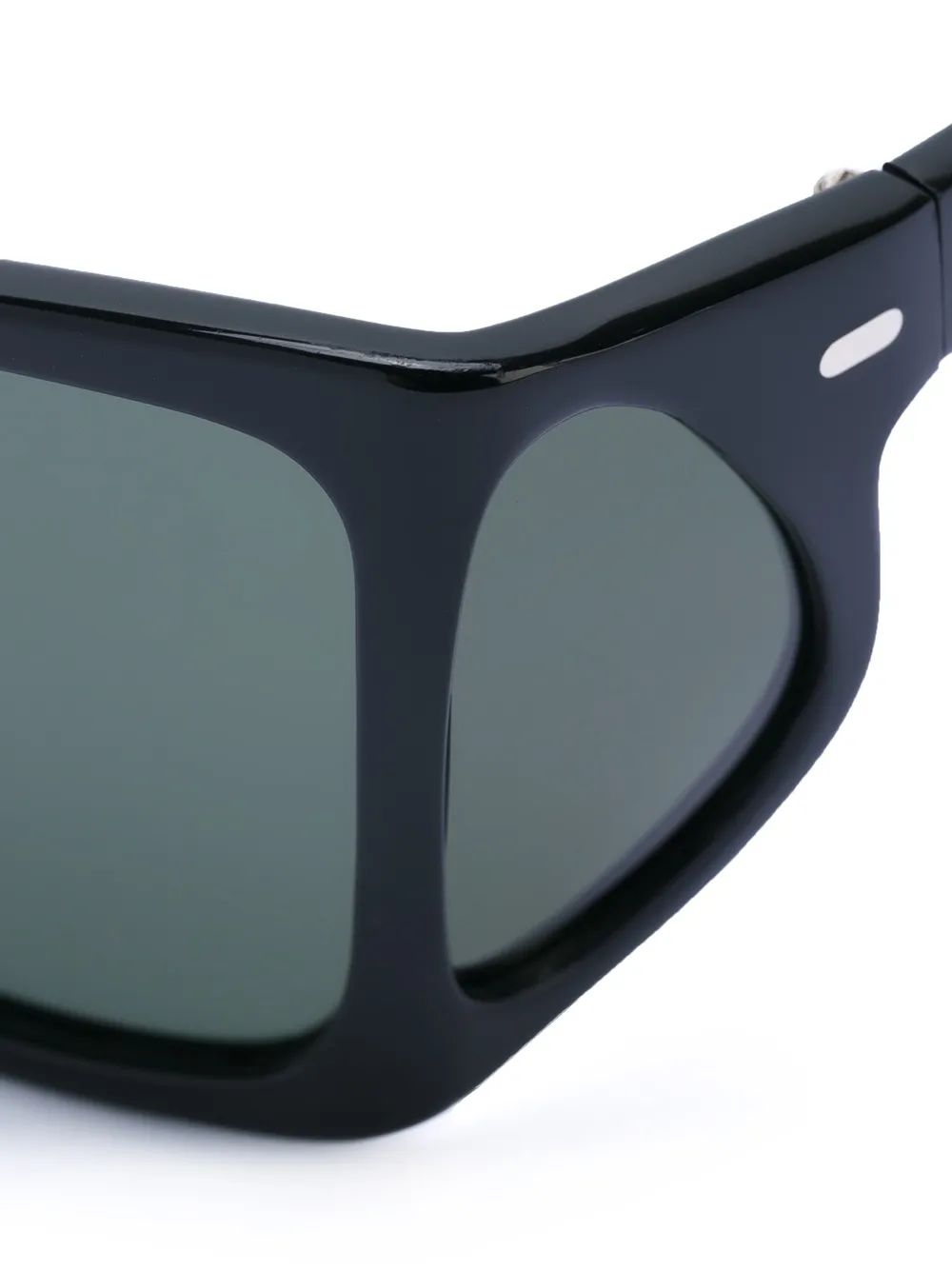 Persol zonnebril met vierkante rand Zwart