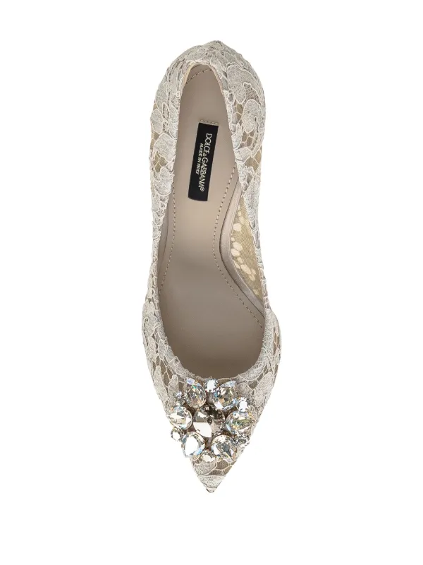 Dolce & Gabbana Taormina-lace crystal-embellished Pumps