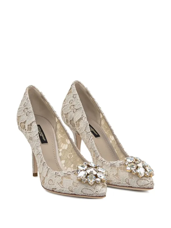 Dolce & Gabbana Taormina-lace crystal-embellished Pumps