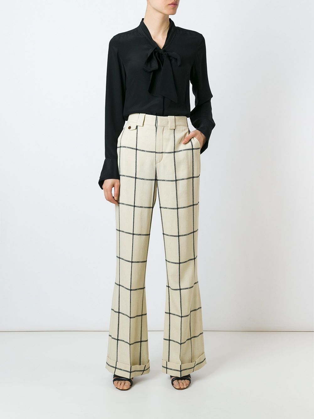 see by chloe wide leg trousers