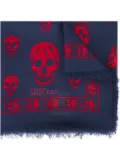Alexander McQueen 'Skull' scarf - Blue