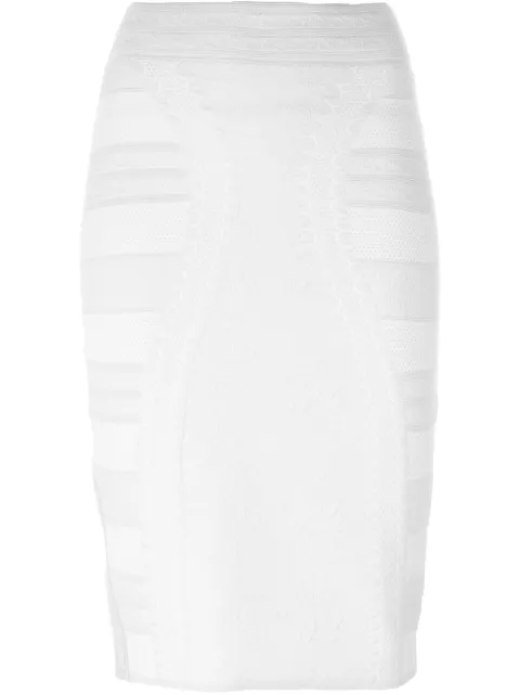 Alexander McQueen textured knit pencil skirt