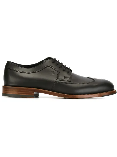 Tod's stacked heel Derby shoes