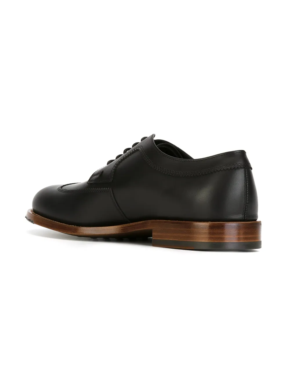Tod's stacked heel Derby shoes Zwart