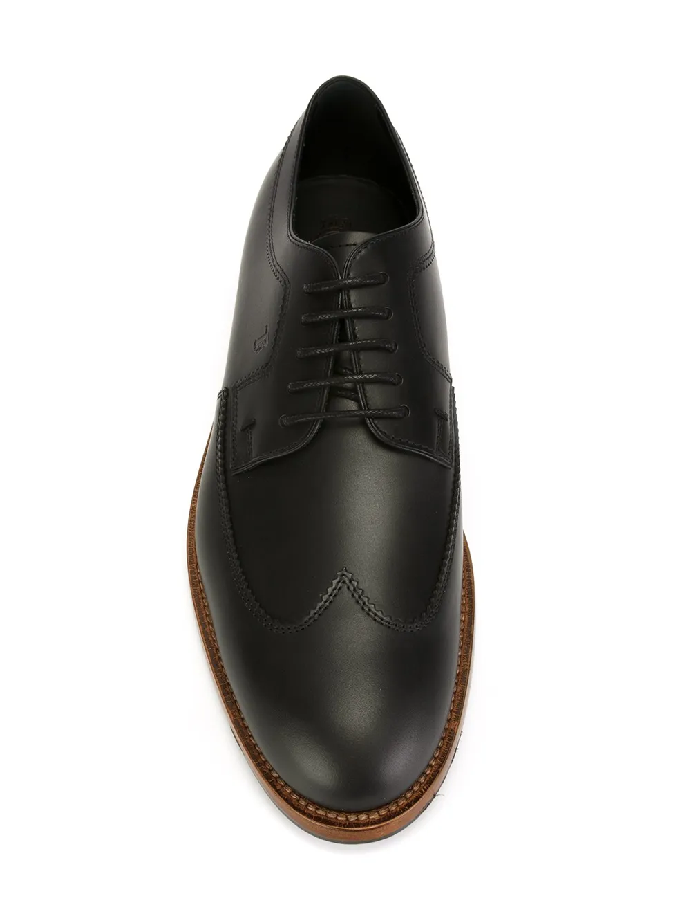 Tod's stacked heel Derby shoes Zwart