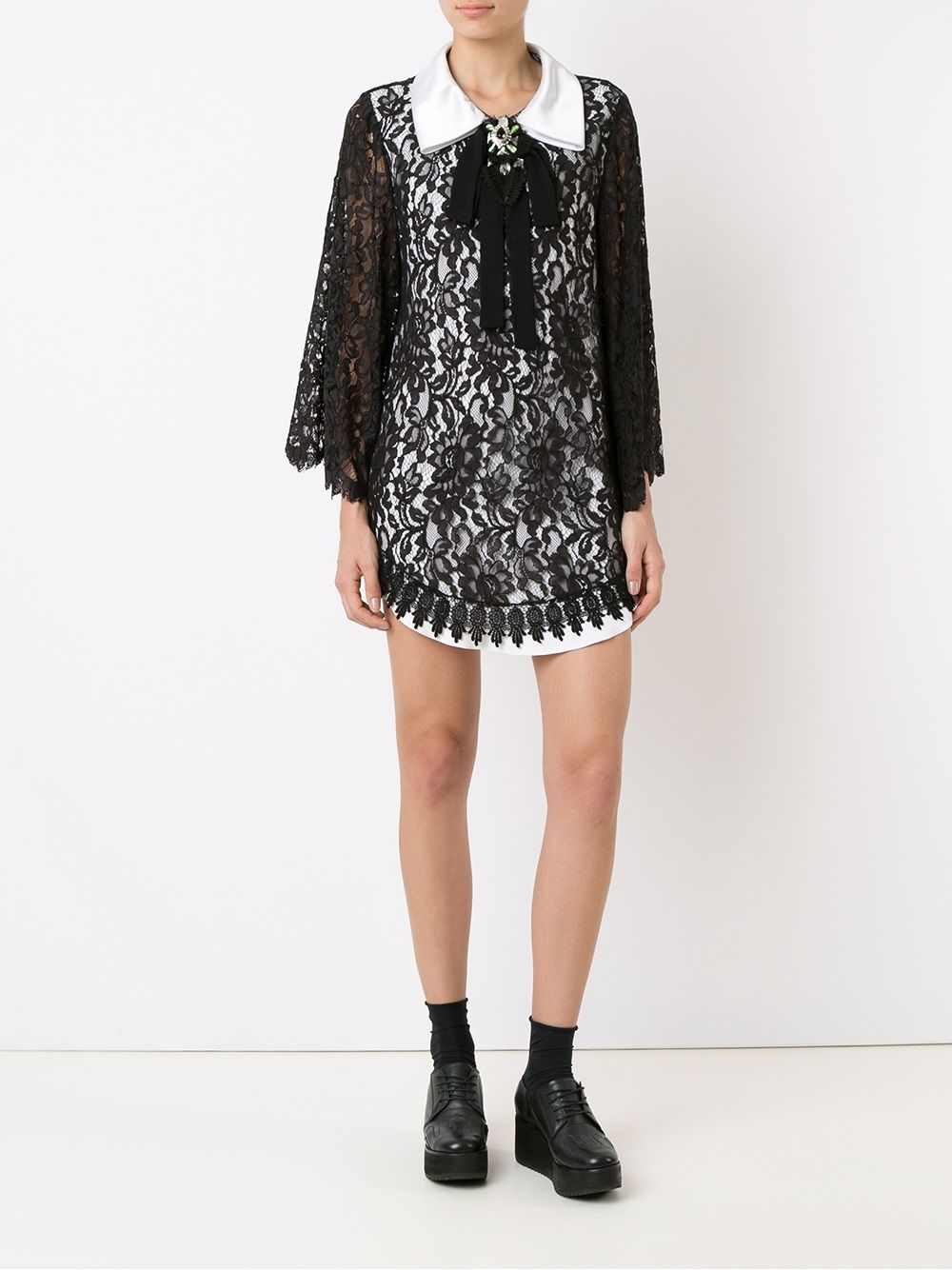 фото Martha medeiros lace overlay dress