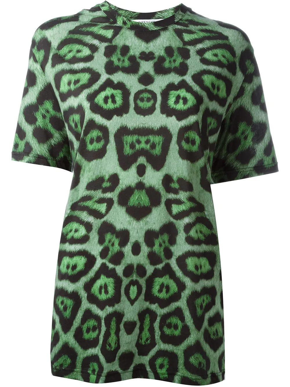 Givenchy leopard print T-shirt - Verde