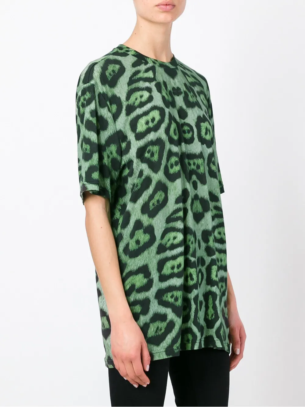  Givenchy Camiseta Con Estampado De Leopardo - Verde 