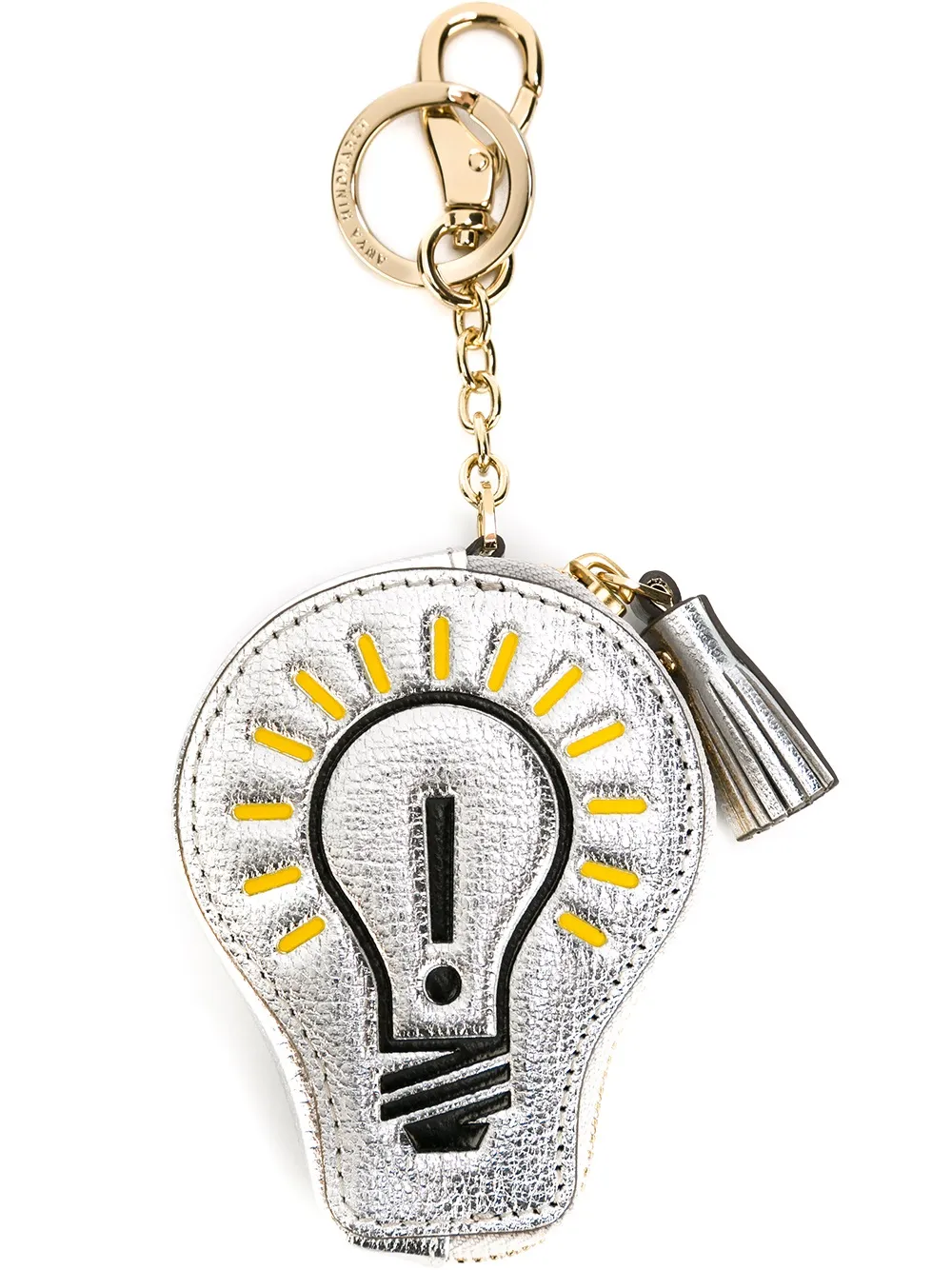 Anya Hindmarch coin purse keyring Metallic