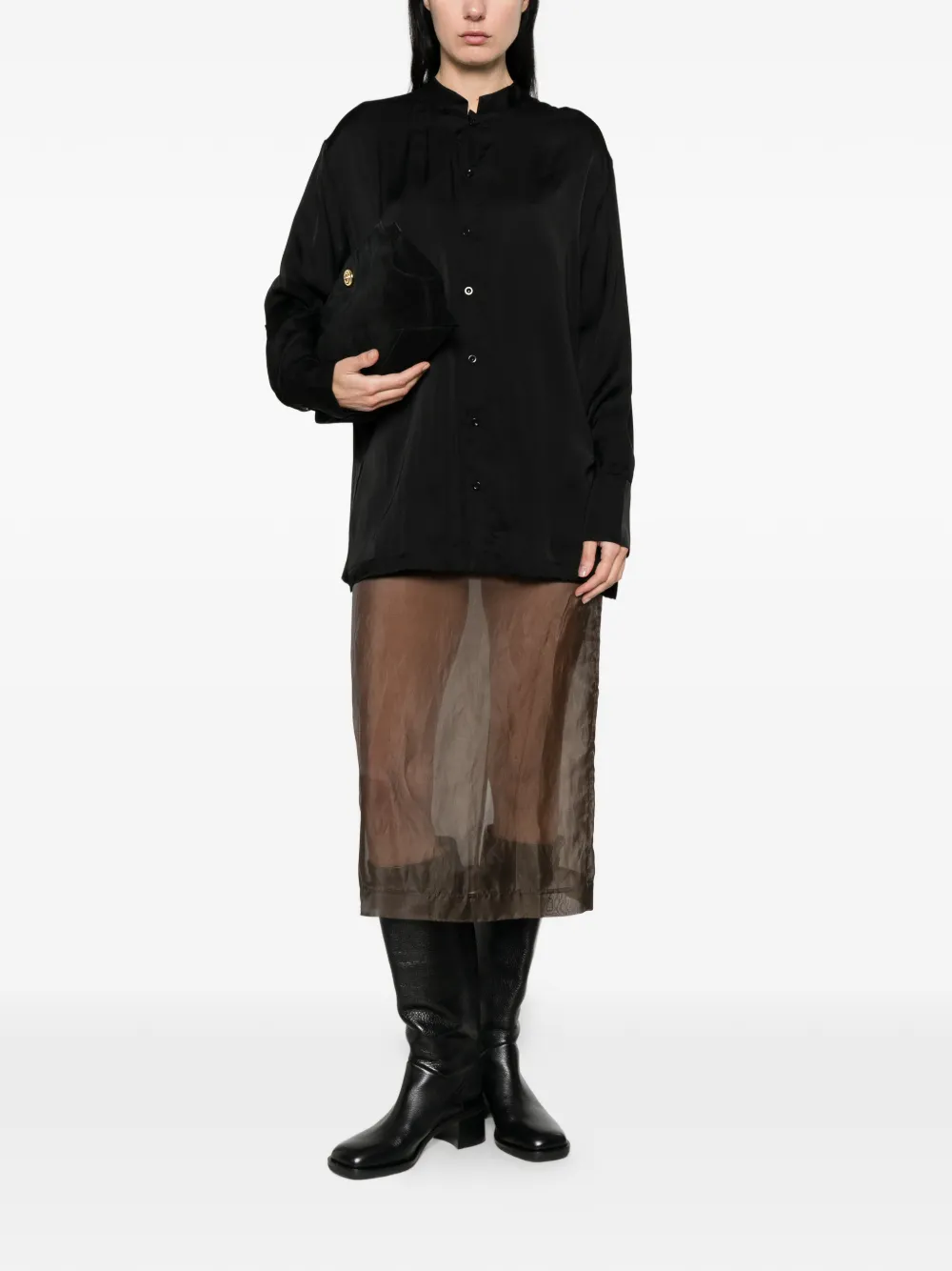  Thom Krom Button-up Shirt - Black 