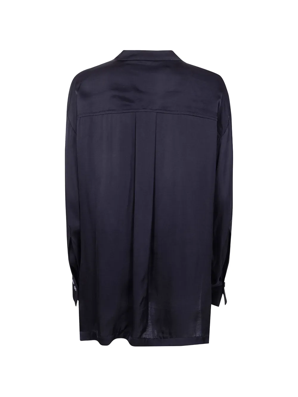  Thom Krom Hemdkleid Mit Ungesäumten Kanten   Schwarz 