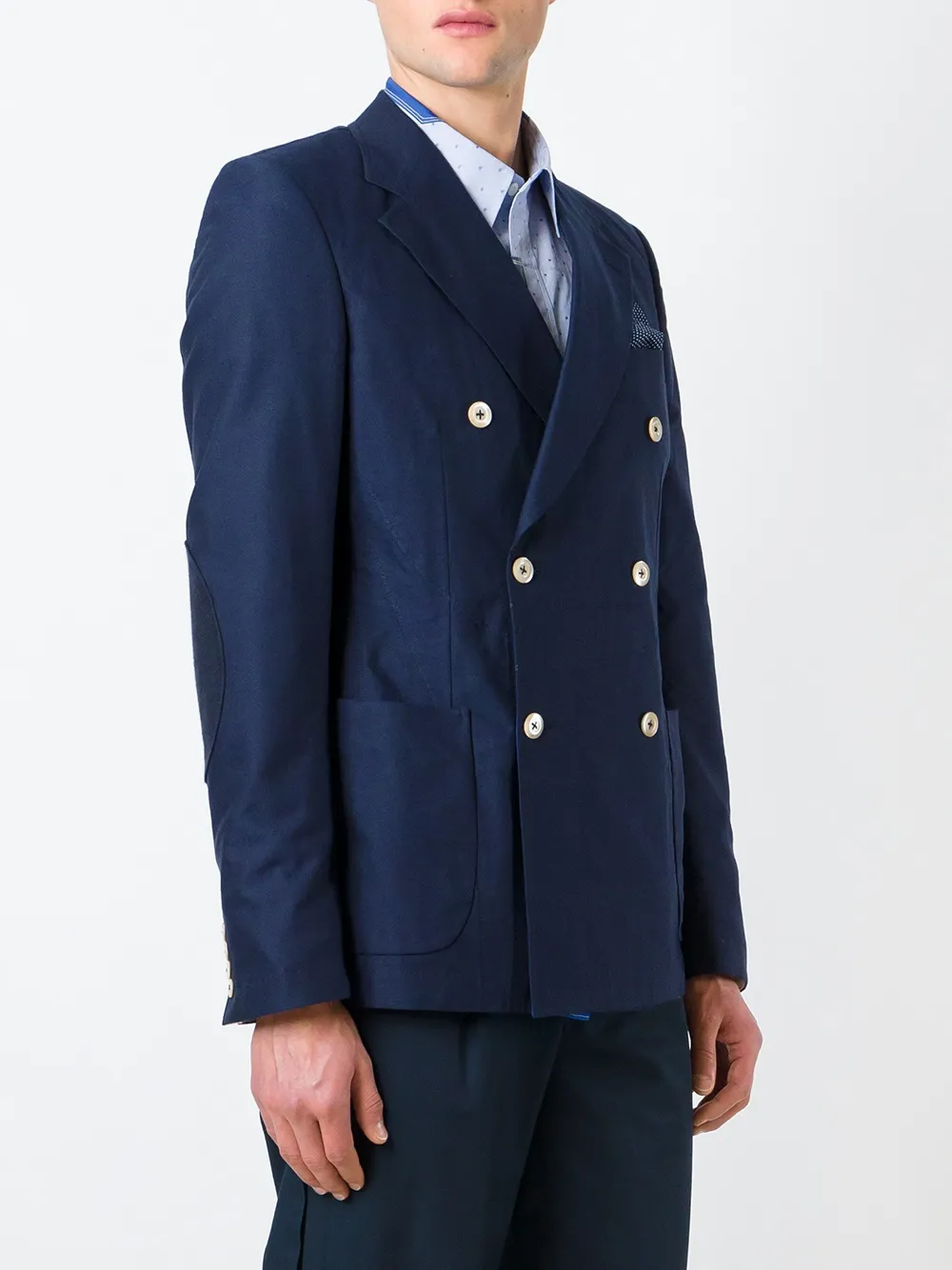  Junya Watanabe Man Doppelreihige Jacke   Blau 