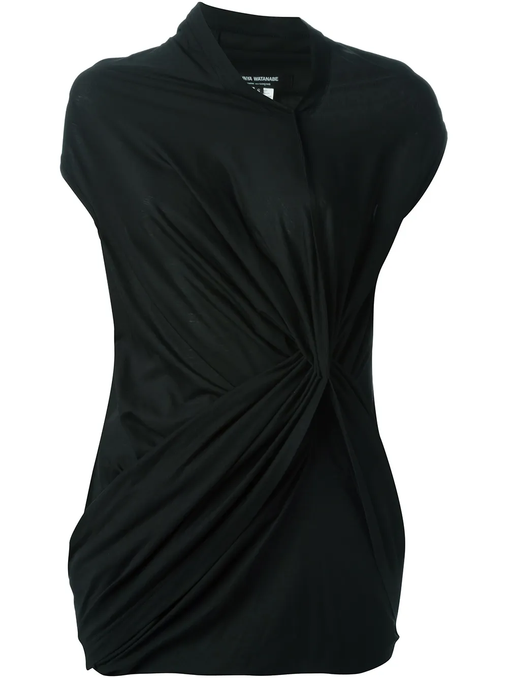 Junya Watanabe draped asymmetric T-shirt - Nero