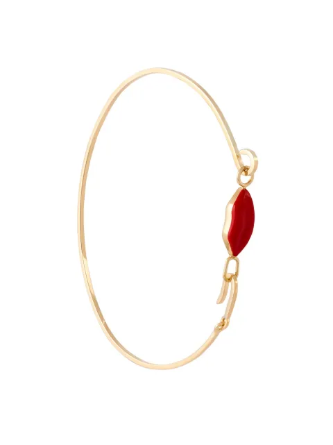 Delfina Delettrez bracelet "Grandma Lips" en or 9ct, argent sterling plaqué or et émail