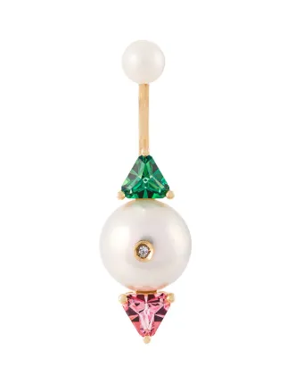Delfina Delettrez 18kt Gold Complex Gemetries Diamond Earring Farfetch Delfina Delettrez 18kt Gold Complex Gemetries Diamond Earring