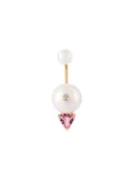 Delfina Delettrez 'Trillion' diamond earring - White