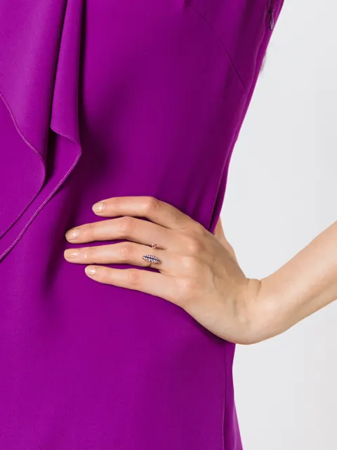 DELFINA DELETTREZ 'LIPS PIERCING' SAPPHIRE RING