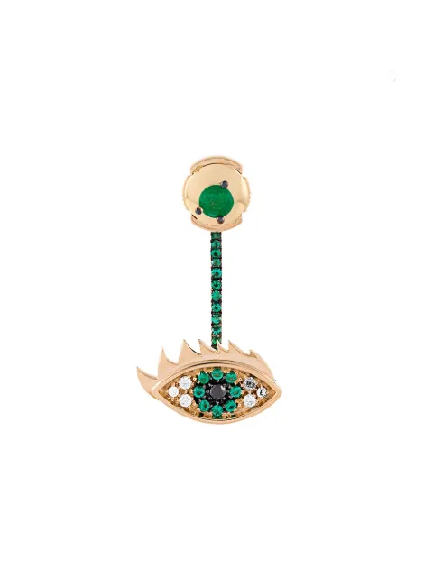 Delfina Delettrez 'Eyes on me' diamond and emerald earring