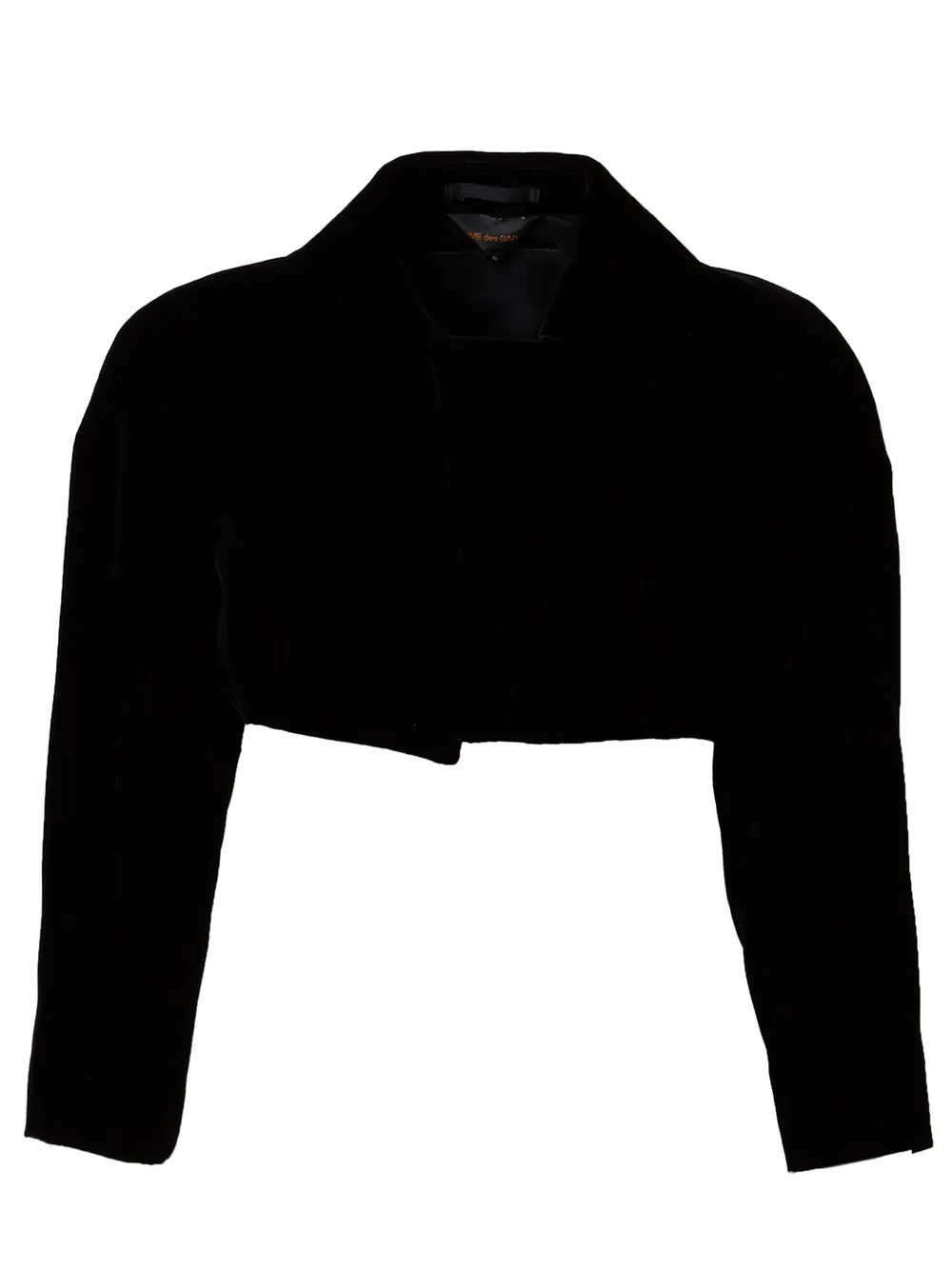 Comme Des Garçons ribbon detail bolero - Nero