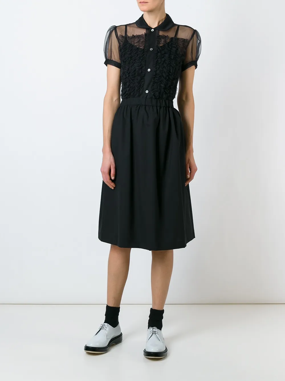  Comme Des Garçons Girl Elasticated Waist Skirt - Black 