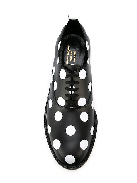 comme de garcon polka dot shoes