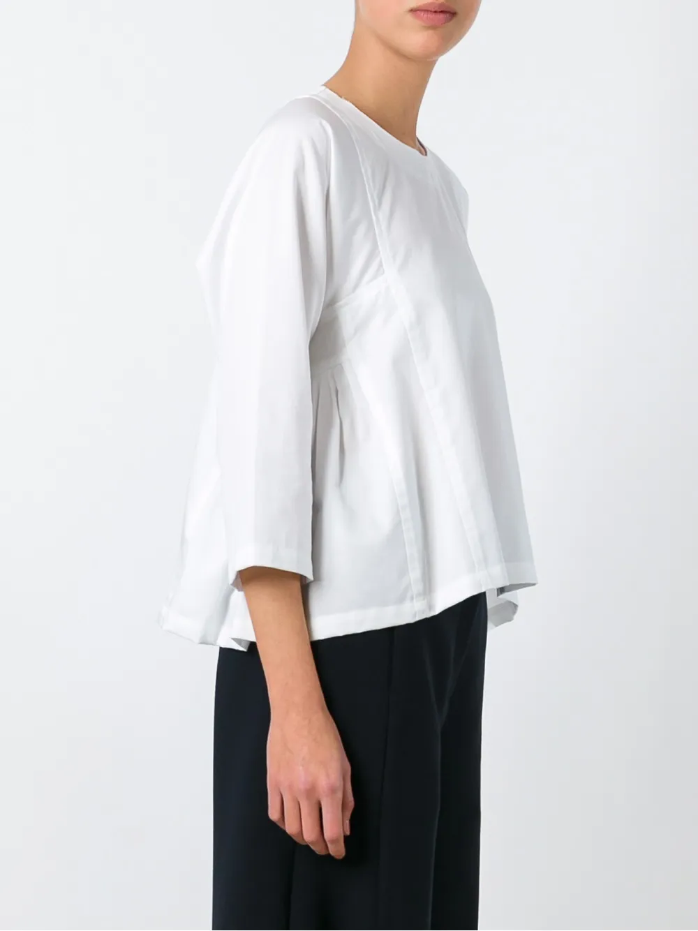  Comme Des Garçons Comme Des Garçons Back Fastening Blouse - White 