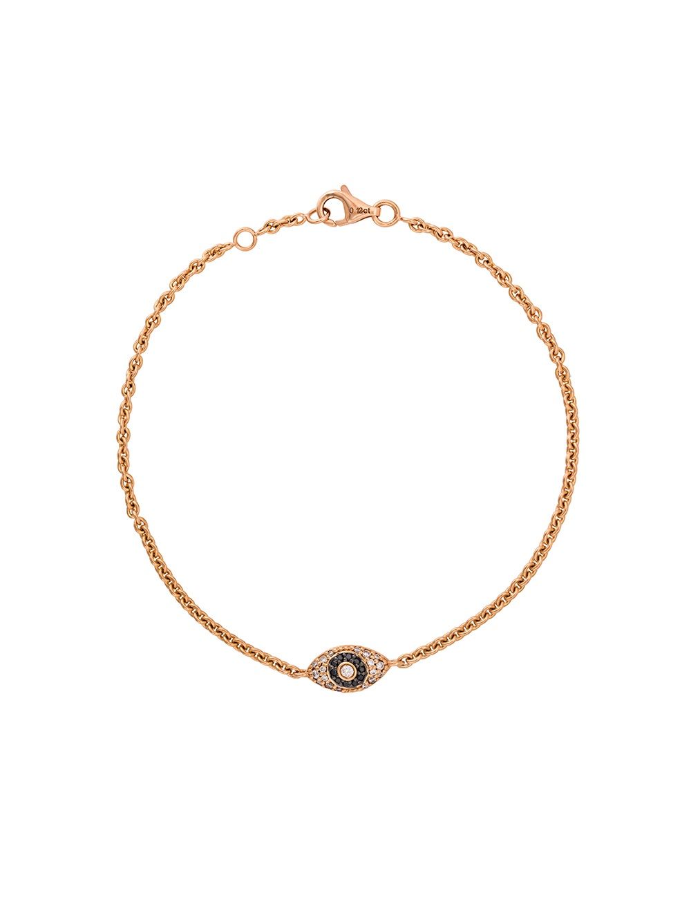 

ALINKA ALINKA Evil Eye 18kt rose gold diamond bracelet - Metallic