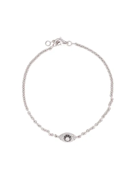 ALINKA ALINKA Evil Eye 18kt gold diamond bracelet