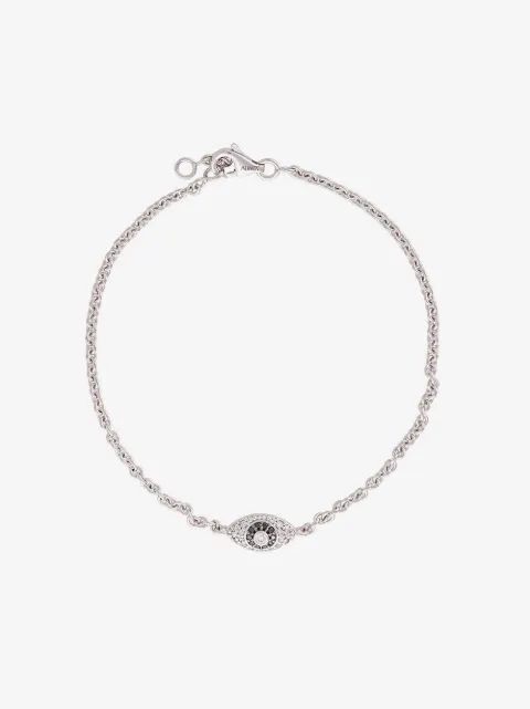 ALINKA ALINKA Evil Eye 18kt gold diamond bracelet