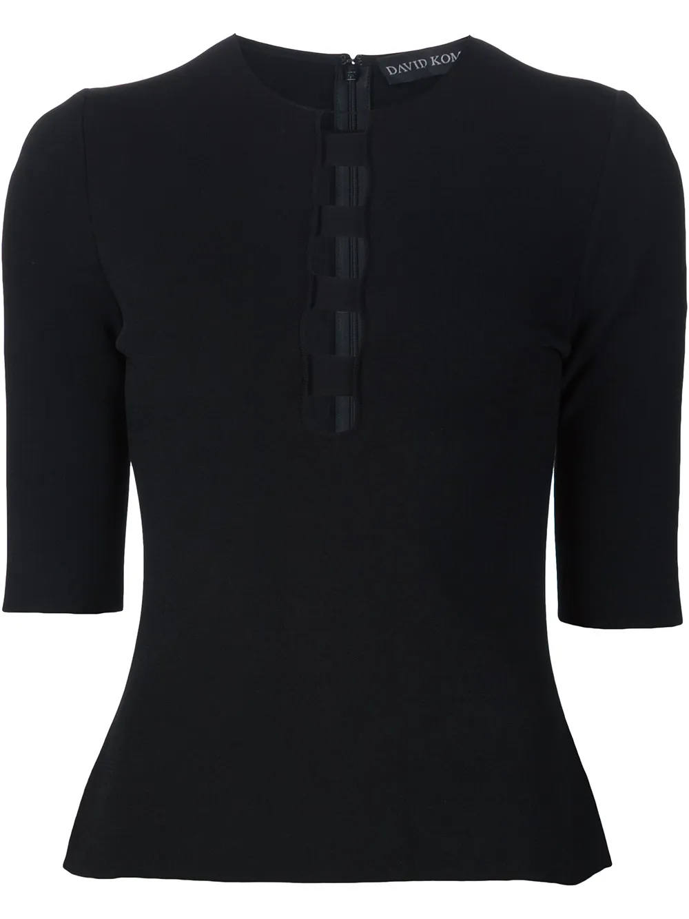 David Koma cut out panel top | Black | Image 1