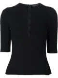 David Koma cut out panel top - Black