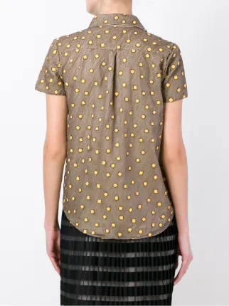 square embroidered shirt