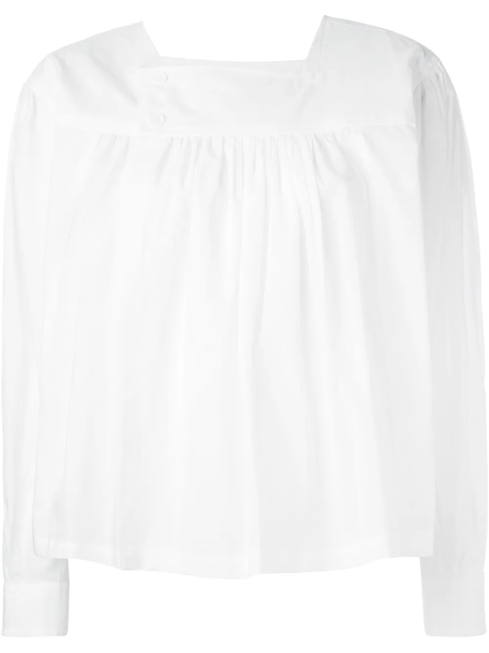 Comme Des Garçons Comme Des Garçons gathered front top - Bianco