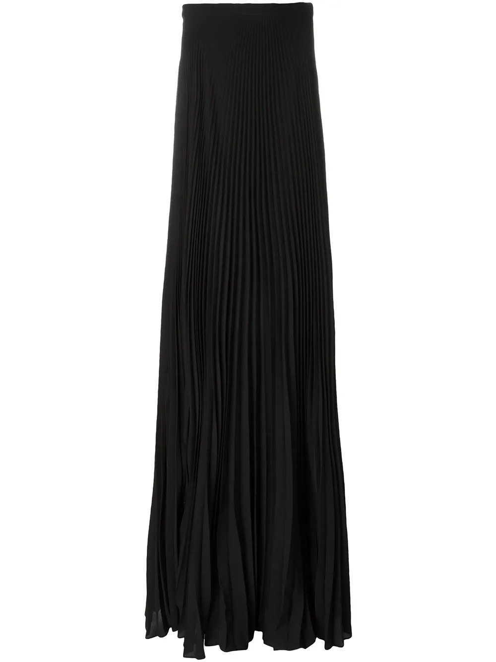 pleated maxi skirt