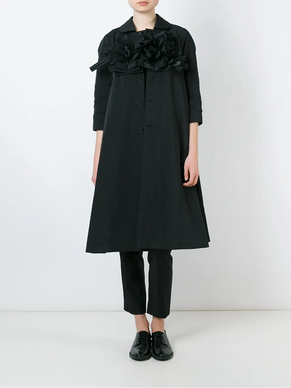  Comme Des Garçons Embellished Coat - Black 