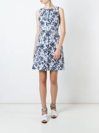 Michael Kors Fl Print Belted Dress Farfetch Michael Kors Fl Print Belted Dress