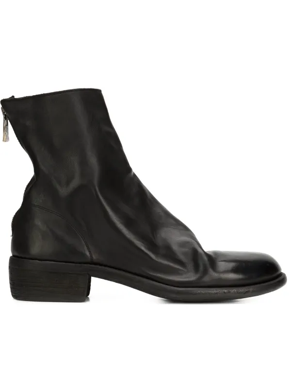 Guidi Back Zip Ankle Boots , Farfetch