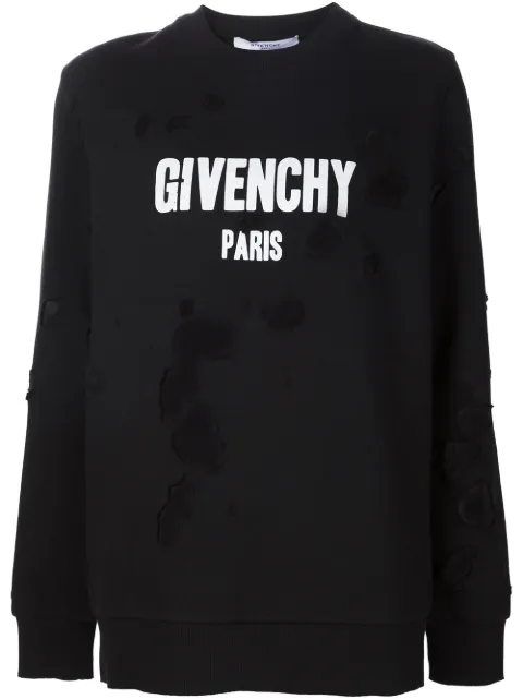 givenchy felpa strappata