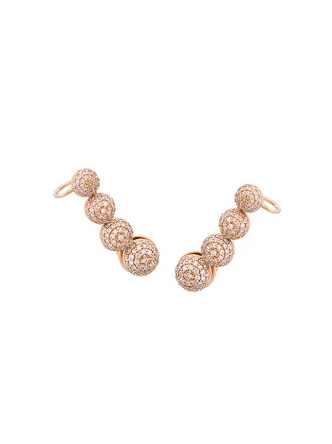 ALINKA 18kt rose gold Black Caviar diamond ear cuff