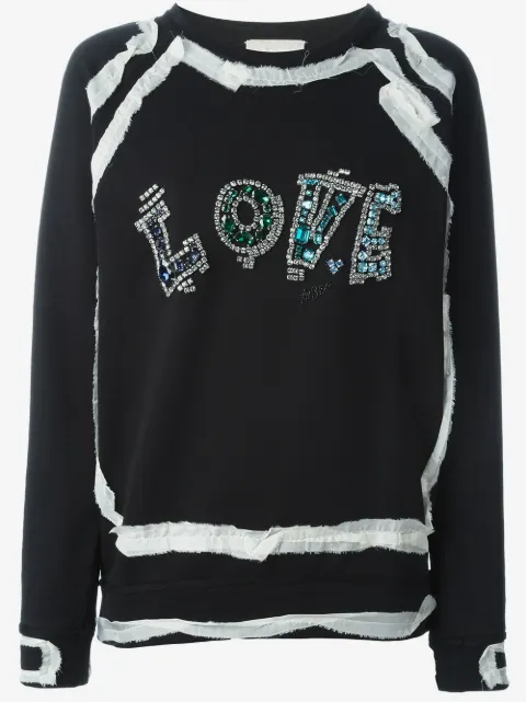 Lanvin love embroidered jumper