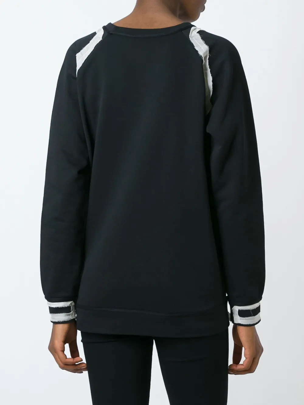 Lanvin love embroidered jumper Zwart