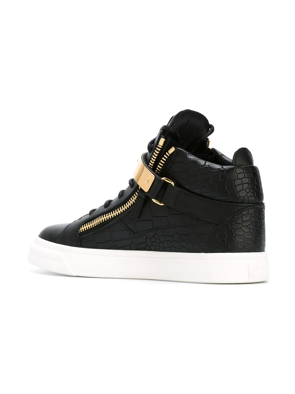 Giuseppe Zanotti 'London' mid-top sneakers Zwart