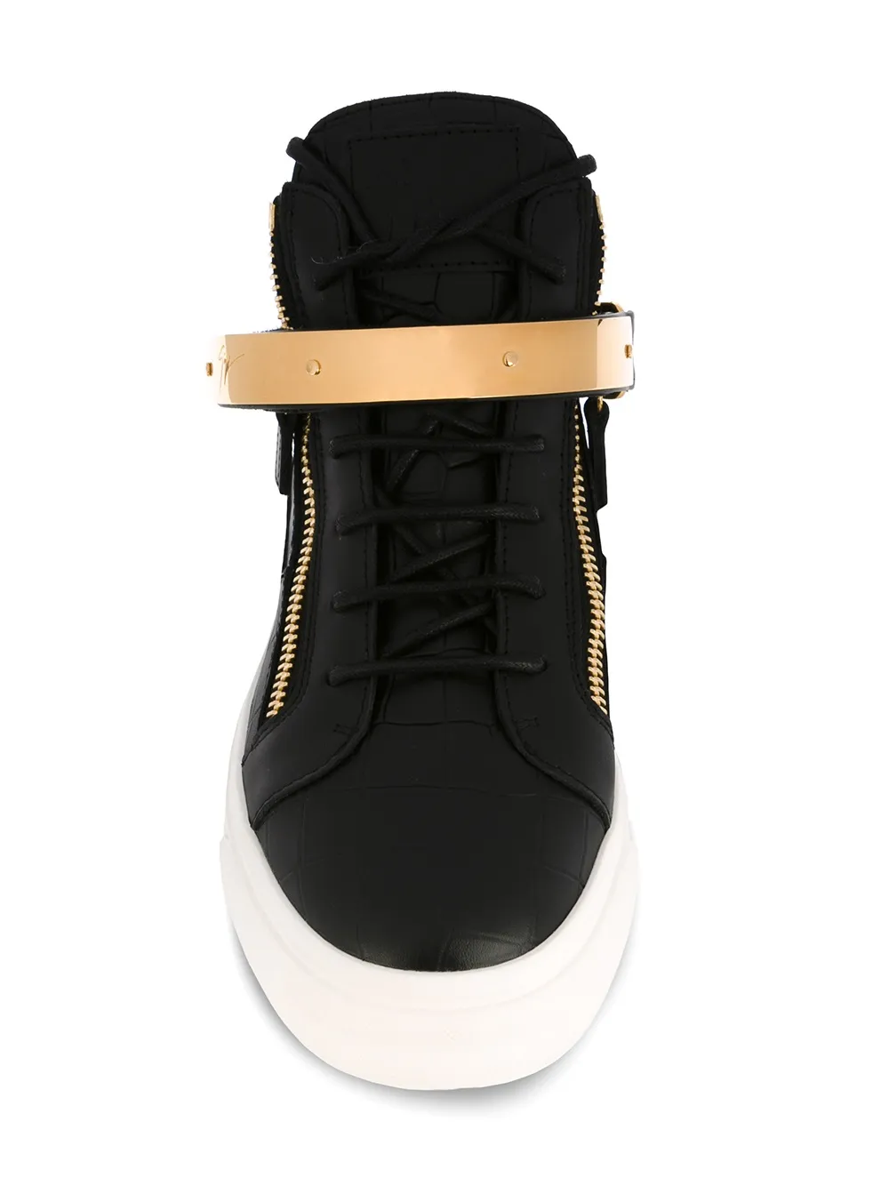 Giuseppe Zanotti 'London' mid-top sneakers Zwart