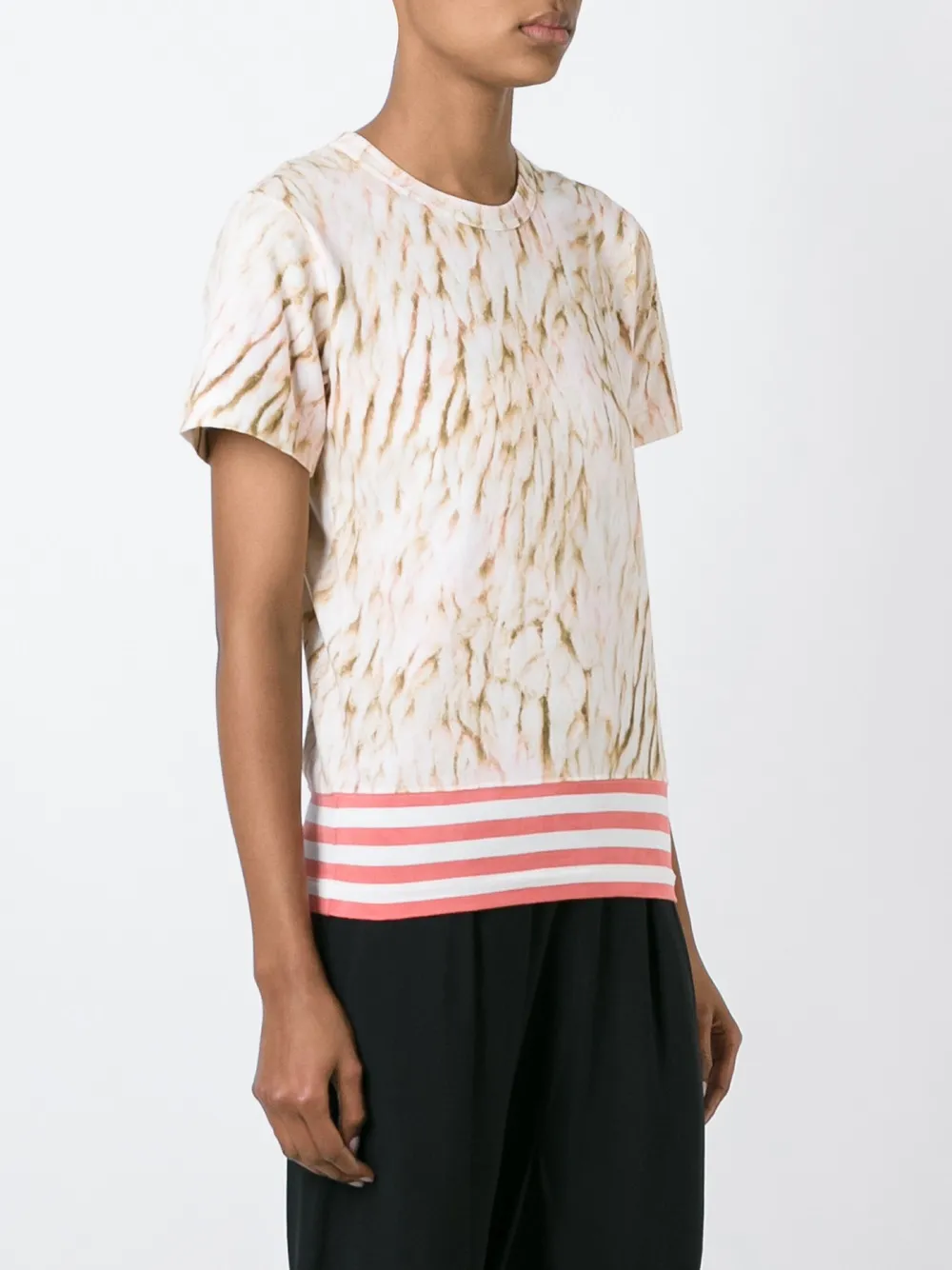 Comme Des Garçons abstract print T-shirt Wit