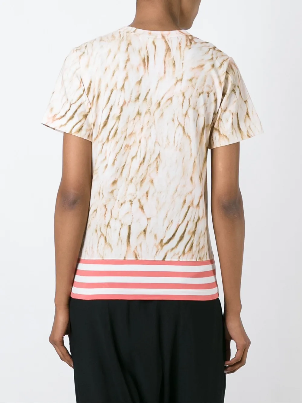 Comme Des Garçons abstract print T-shirt Wit