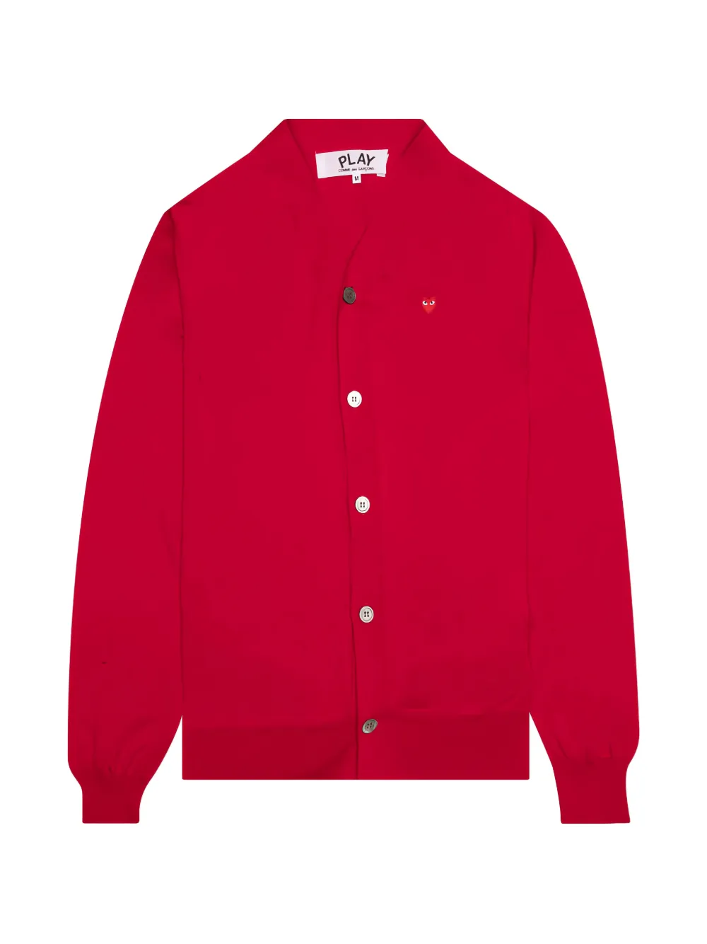 Comme Des Garçons Play mini heart cardigan Rood