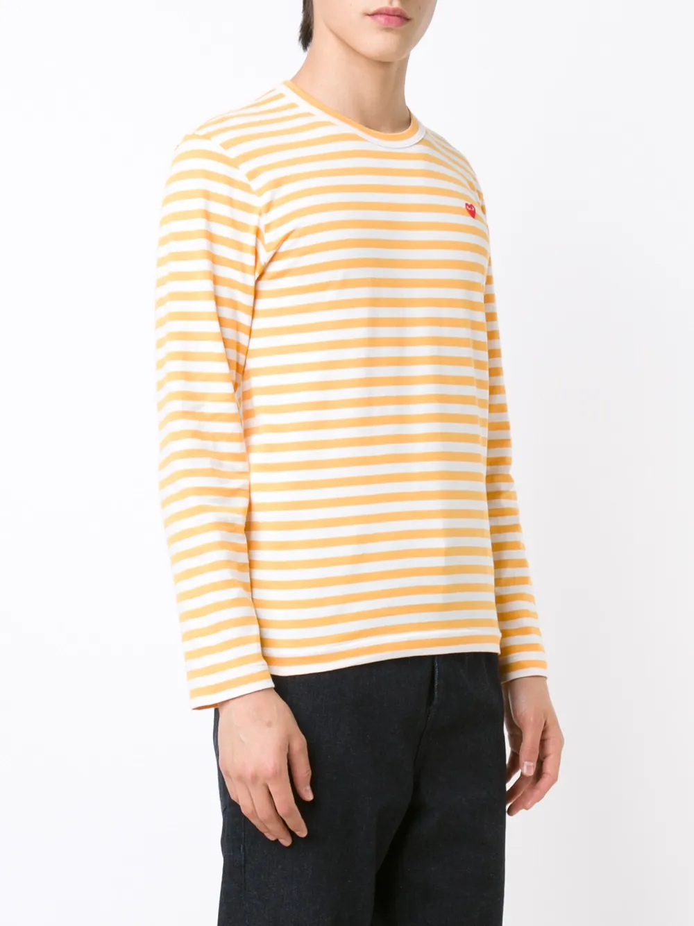 heart logo striped T-Shirt