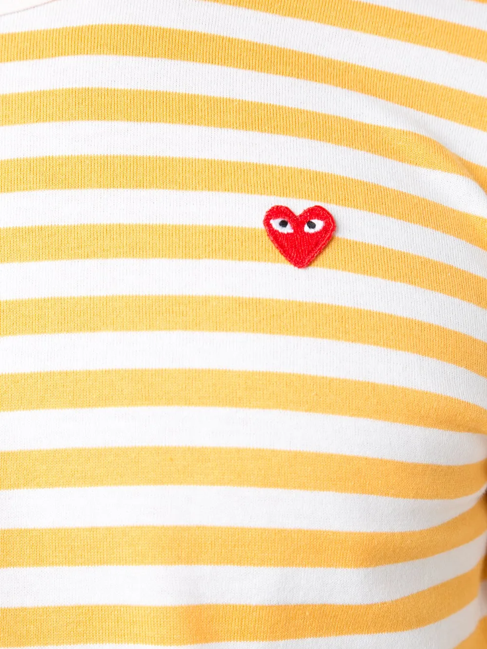 heart logo striped T-Shirt